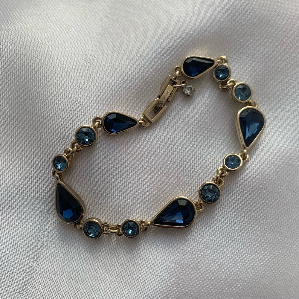 Givenchy blue stone gold bracelet